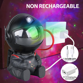 YXQUA projector head rotates 360° for versatile wall or ceiling displays.