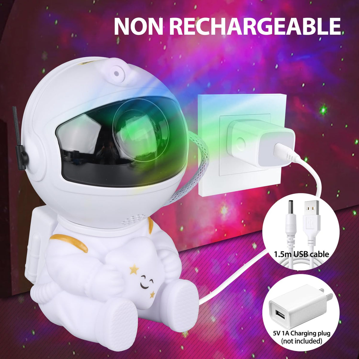 YXQUA Astronaut Star Projector makes a thoughtful gift for curious minds and cozy rooms.
