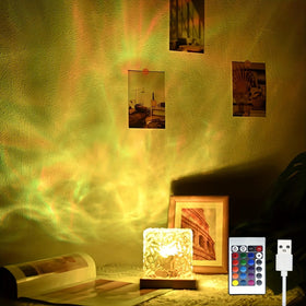 YXQUA Northern Lights projector front view delivers immersive ceiling projection for relaxing bedrooms.