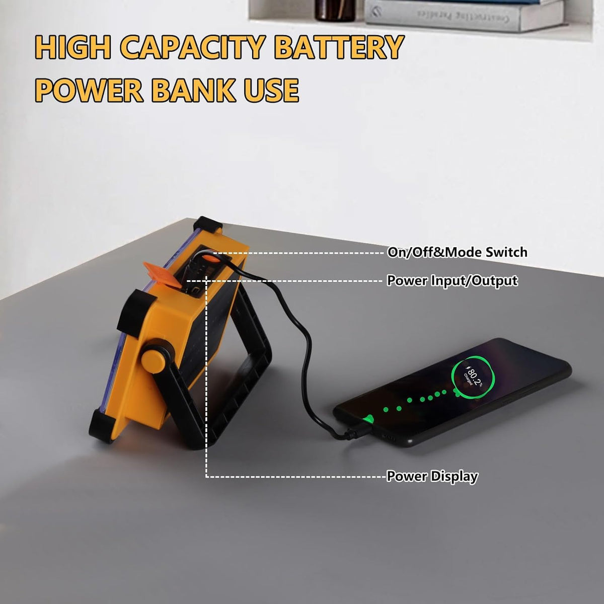 YXQUA Solar charging feature enables daytime recharging for eco-friendly use.