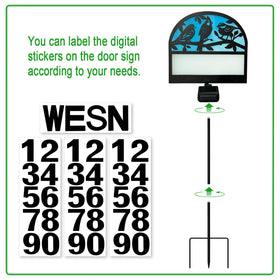 YY Gardenia easy-install solar stake decor for garden or porch