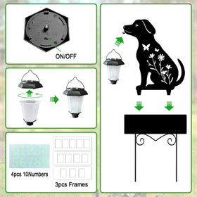 YY Gardenia solar lantern illumination for welcoming entry and signage