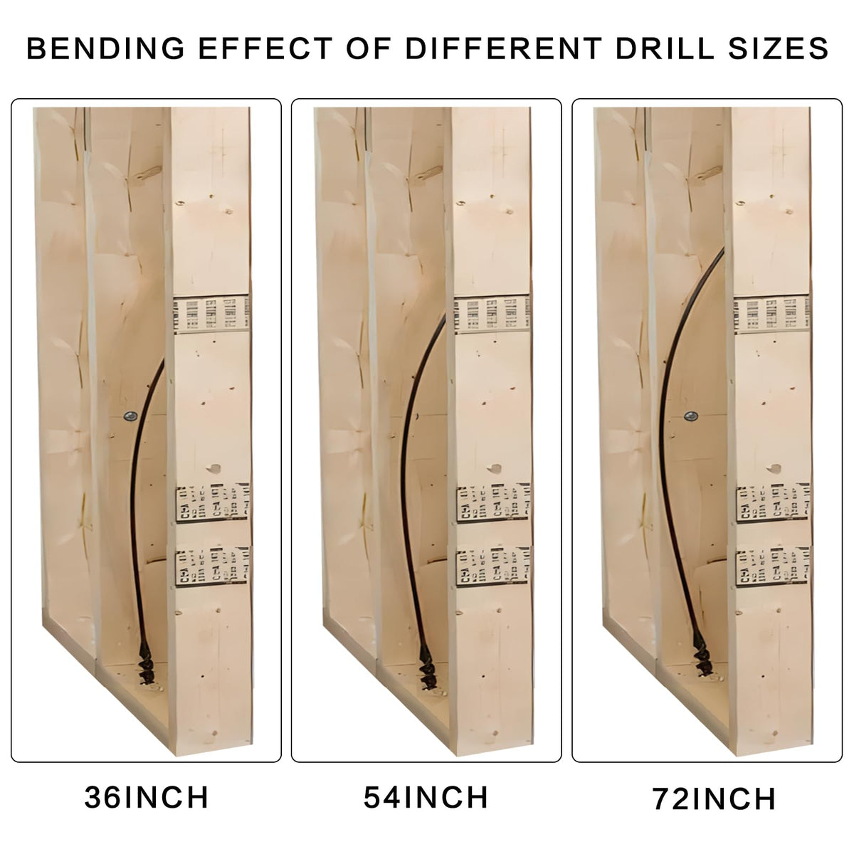 YY-LC 54-inch flexible drill bit extends along long walls to reach hidden studs