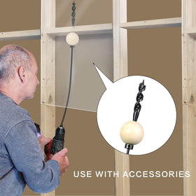 YY-LC auger head installer drill bit cuts through wood for efficient wire fishing