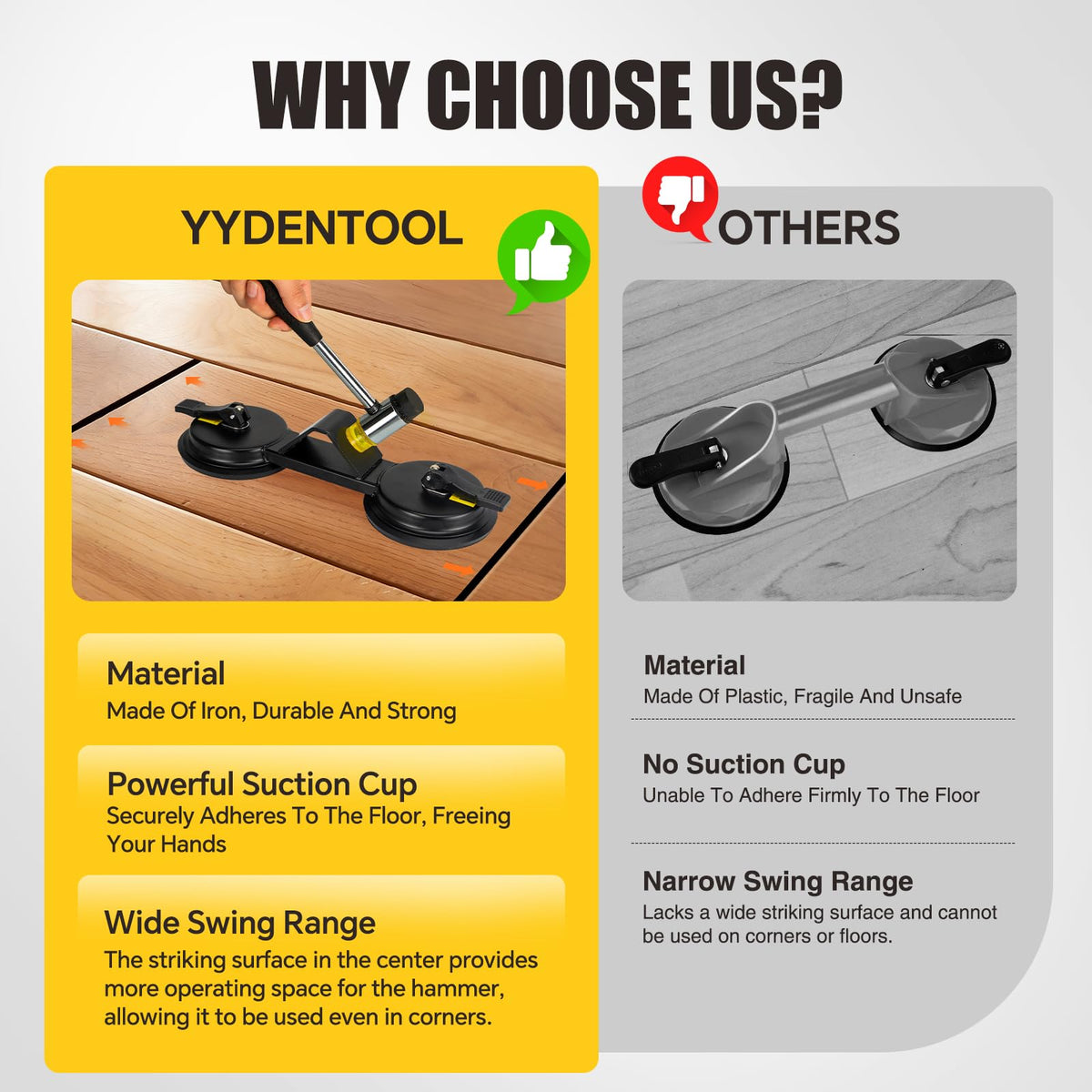YYDENTOOL corner-gap repair shows efficiency in narrow spaces with angled design.