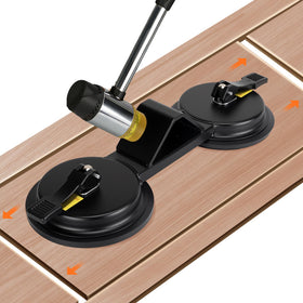 YYDENTOOL floor gap fixer on a clean floor demonstrates strong suction for seamless repairs.