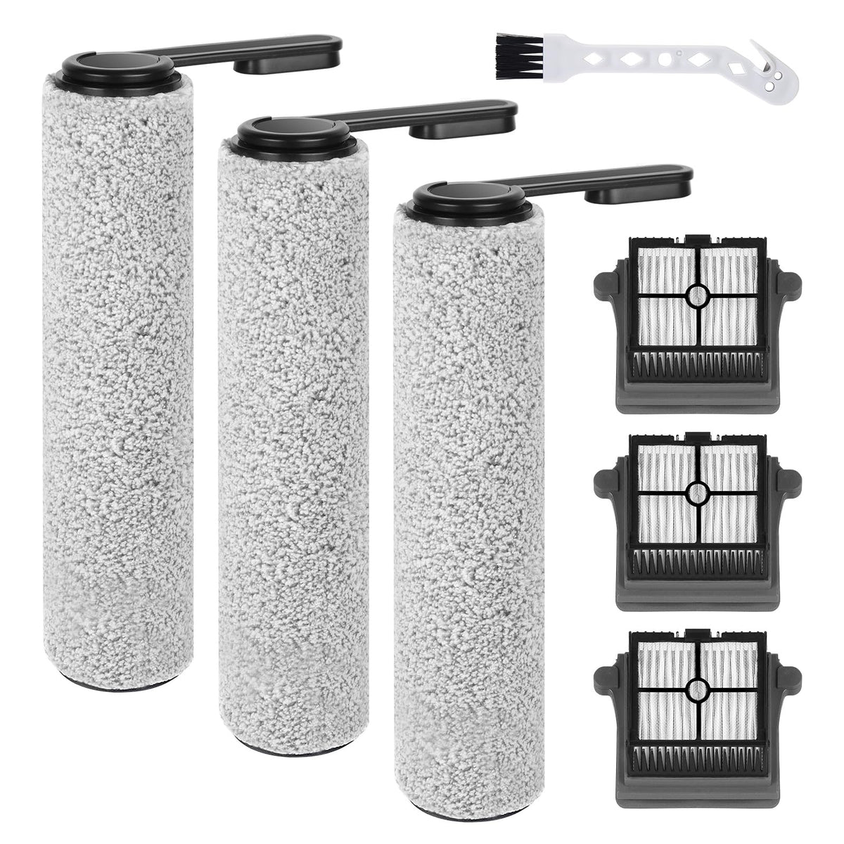 YYDSLEE Version 1 roller brushes for Floor One S7 PRO and S6 enable wide-area cleaning.