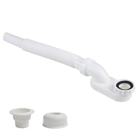 YYinno flat P-trap drain designed for space-saving freestanding tubs.