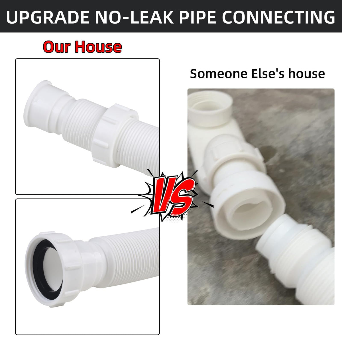 YYinno slip-joint drain connection enables quick, tool-free installation.