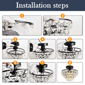 YYJLX crystal string design adds elegance to entryways and hallways