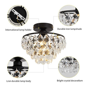 YYJLX premium mini chandelier adds a classy touch to bedrooms and baths