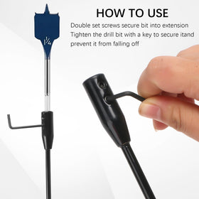 YY-LC compatible with 1/4 inch hex and three-flat bits for versatility