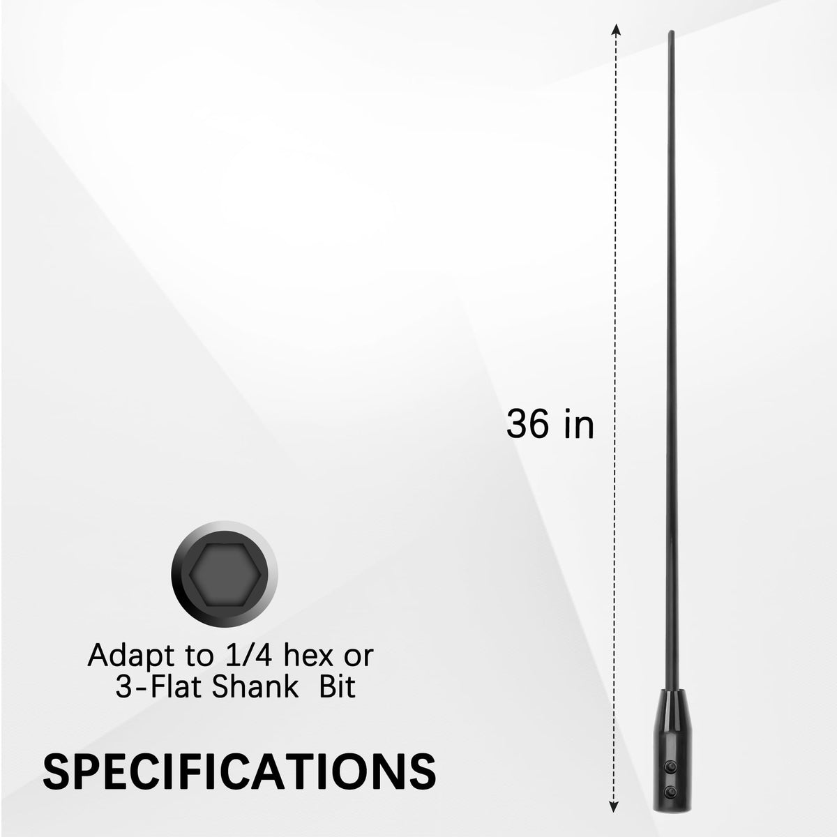 YY-LC three-flat chuck end provides non-slip grip during drilling
