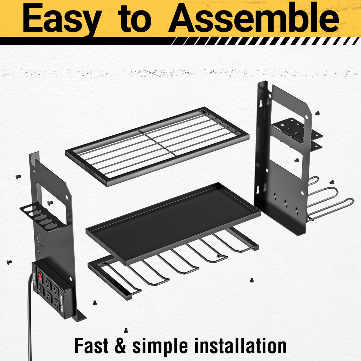 YYR complete hardware-included assembly kit for quick setup