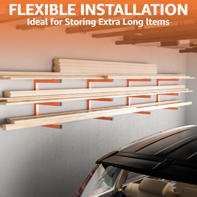 YYR fast-install wall shelf includes screws and instructions.