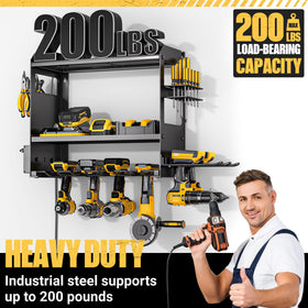 YYR industrial steel frame with black powder coat durable finish