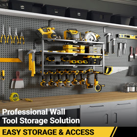 YYR organized garage workspace enables faster tool access.