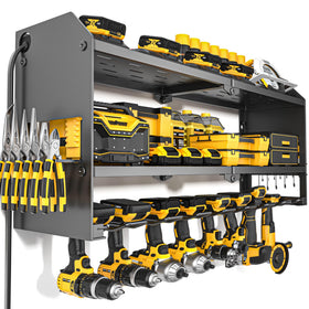 YYR power tool organizer with charging station for easy tool access during projects