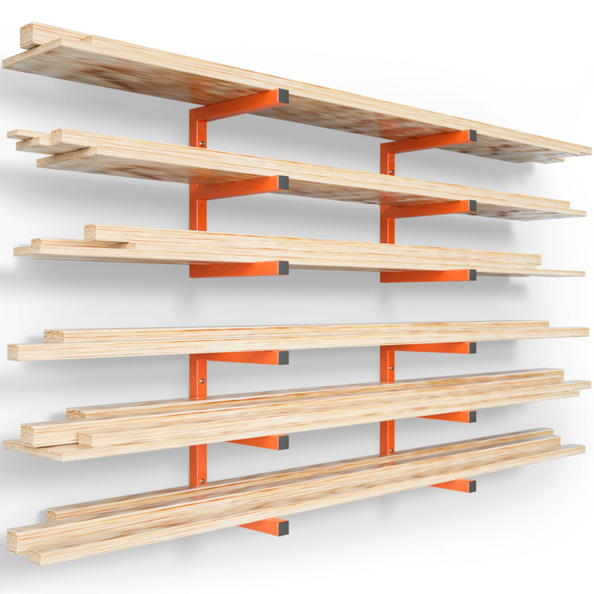 YYR wood organizer wall mount with heavy-duty metal shelf for sturdy storage.