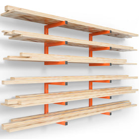 YYR wood organizer wall mount with heavy-duty metal shelf for sturdy storage.