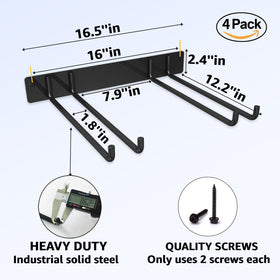 YYR yard tools storage hooks help clear cluttered sheds