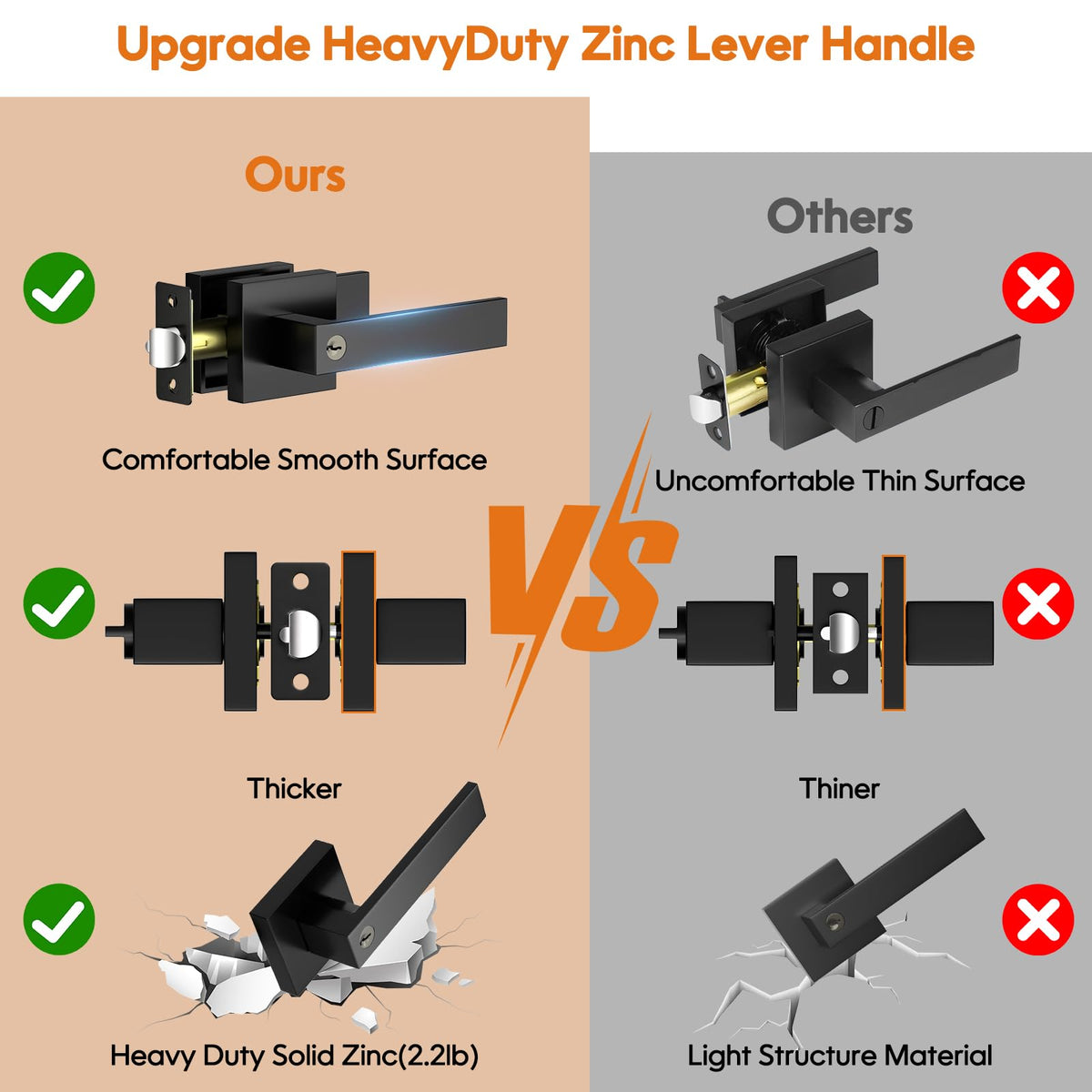 YYTDZSW matte black hardware upgrades for a contemporary interior look.