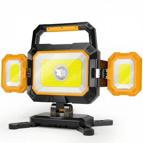 YZONI W5 front view illuminated showing bright coverage for dark workspaces