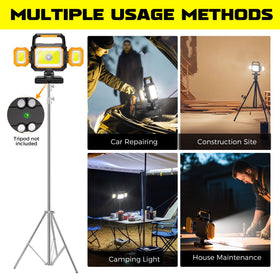 YZONI W5 tripod mount for stable overhead lighting