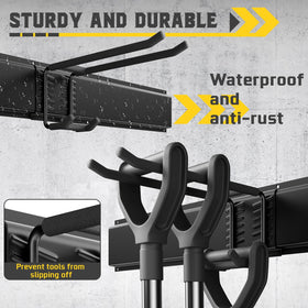 Fifteen adjustable hooks on the YZSFMZGE organizer for versatile arrangement
