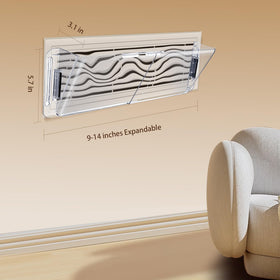 YZXTECNIP vent deflector on ceiling register redirects airflow away from walls.