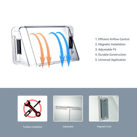YZXTECNIP wall vent deflector in use improves room air circulation.