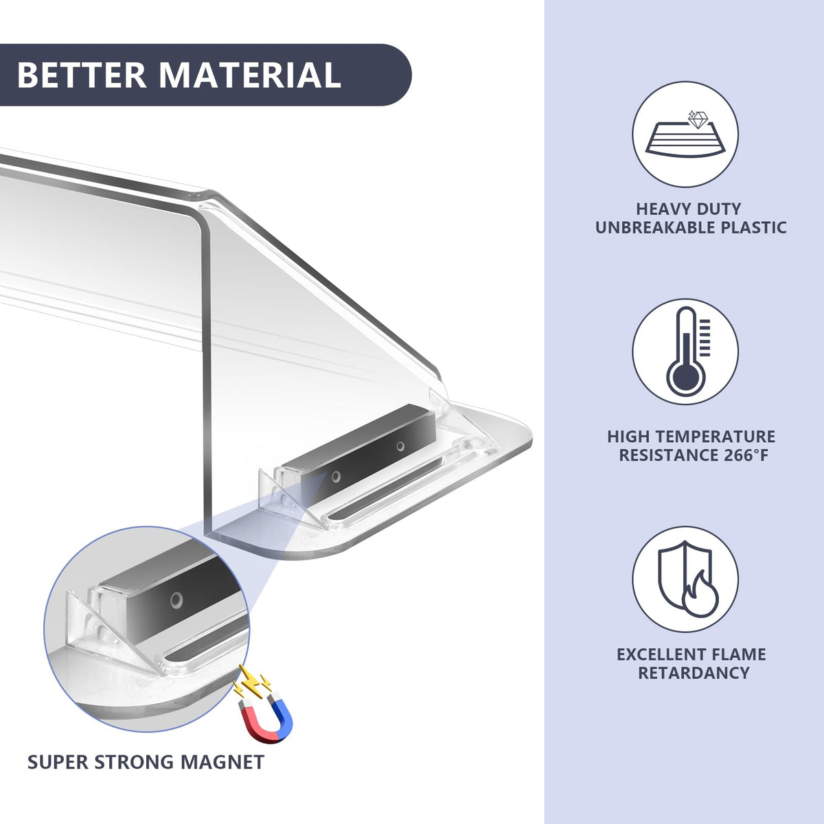 YZXTECNIP durable unbreakable plastic construction withstands daily heating and cooling cycles.