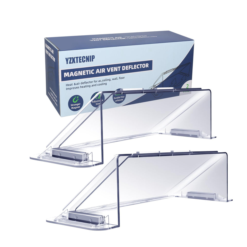 YZXTECNIP strong magnetic air vent deflector 9-14 wide securely attaches to metal vents for precise airflow.