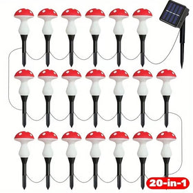 YZYOE red mushroom light features eight modes for customizable night scenes