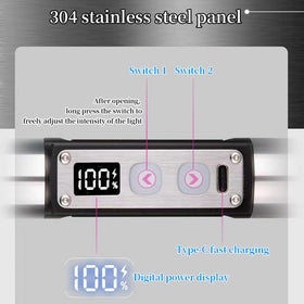 YZYOE device demonstrating six-color lighting mode for jewelry inspection