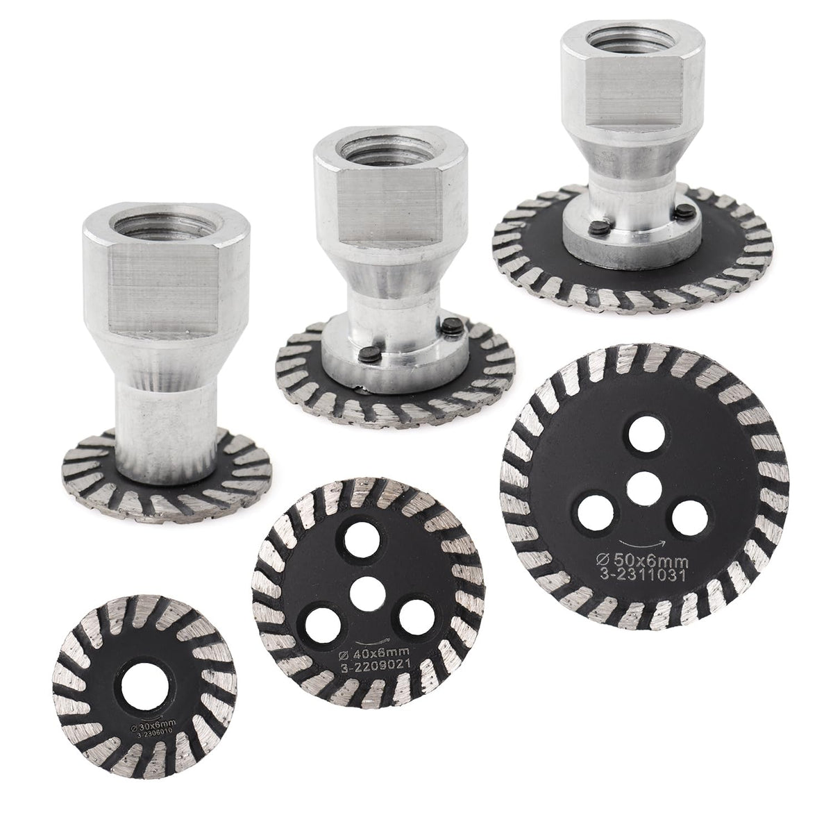 Z-LEAP engraving saw blade set for versatile tile and stone cuts.