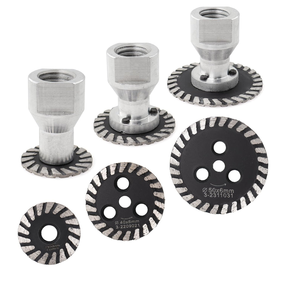 Z-LEAP engraving saw blade set for versatile tile and stone cuts.