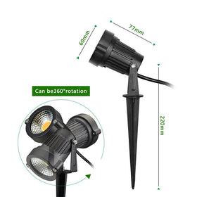 Z Outdoor spiked lawn stand enables quick, wobble-free installation.