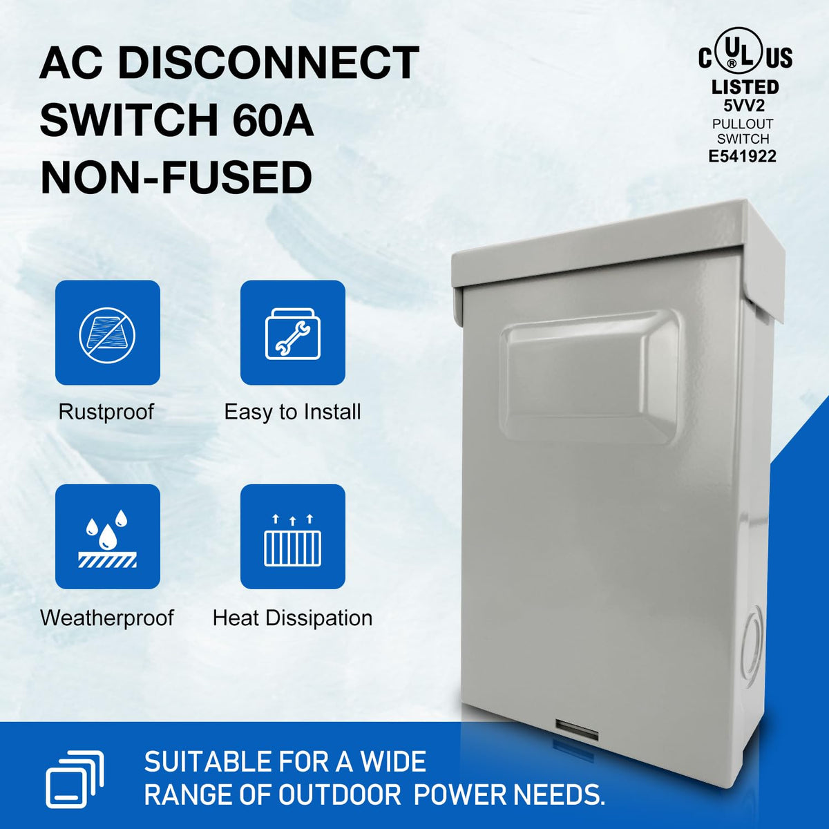Z ZDS-60A 60A 240V disconnect suitable for residential AC line protection