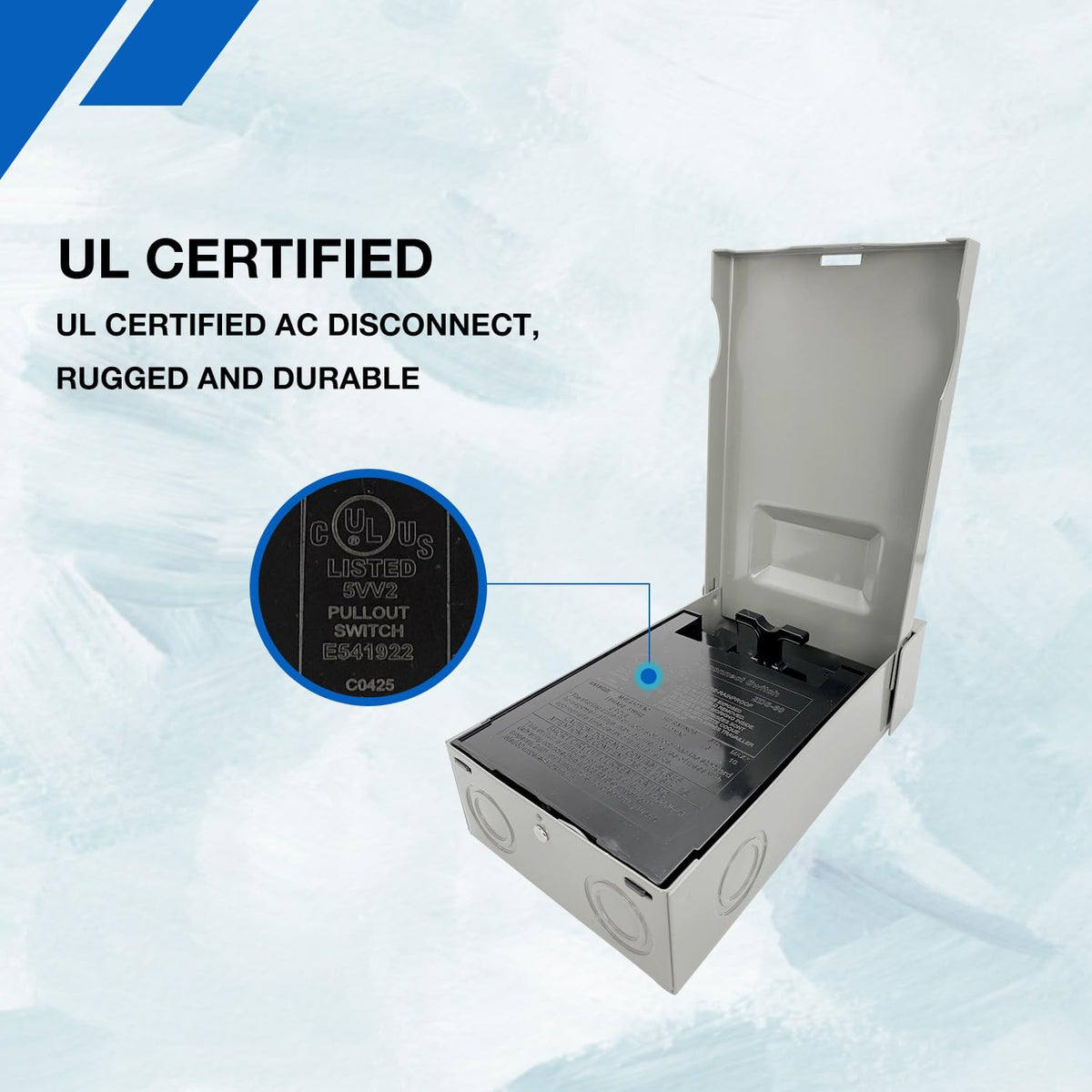 Z ZDS-60A pullout handle kept OFF to prevent misplacement during maintenance