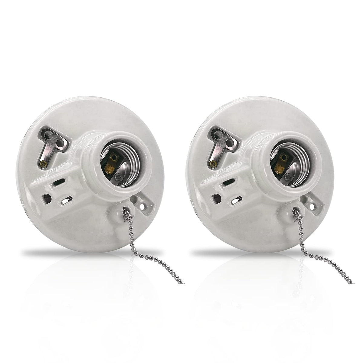 Z dual lampholder porcelain white for durable lighting in dim spaces