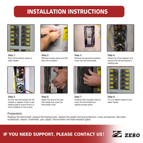 Z Zero EWH-01 plumber toolkit image highlighting included components