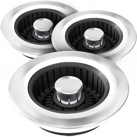 zaa kitchen sink drain strainer 3pack demonstrates quick install for cleaner drains.