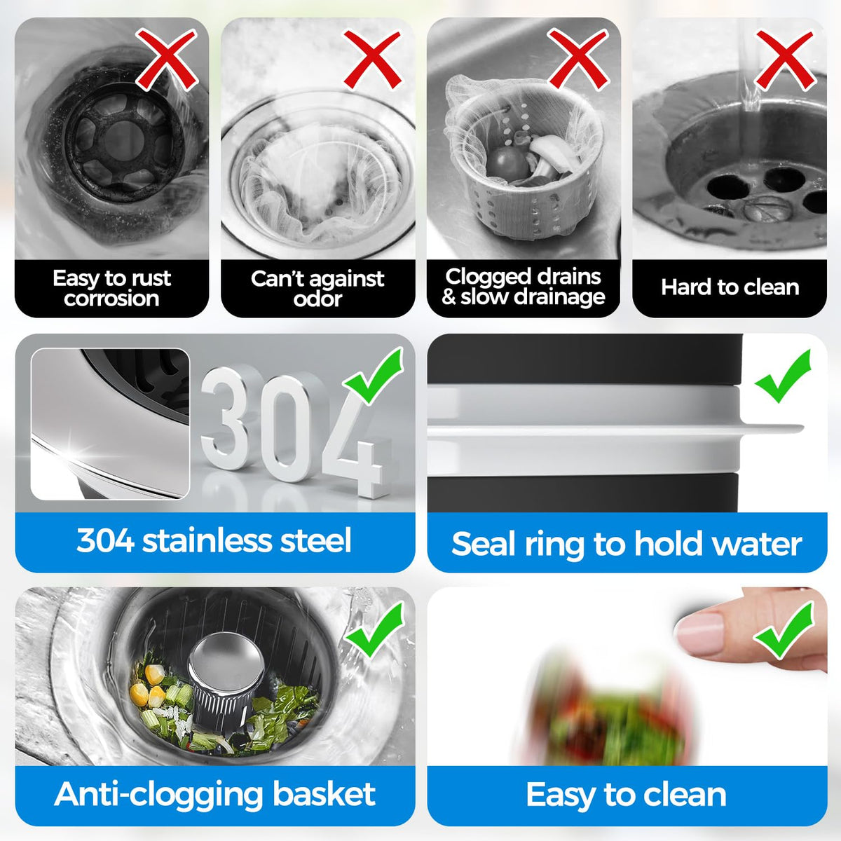 zaa odor isolation feature for kitchen drain protection