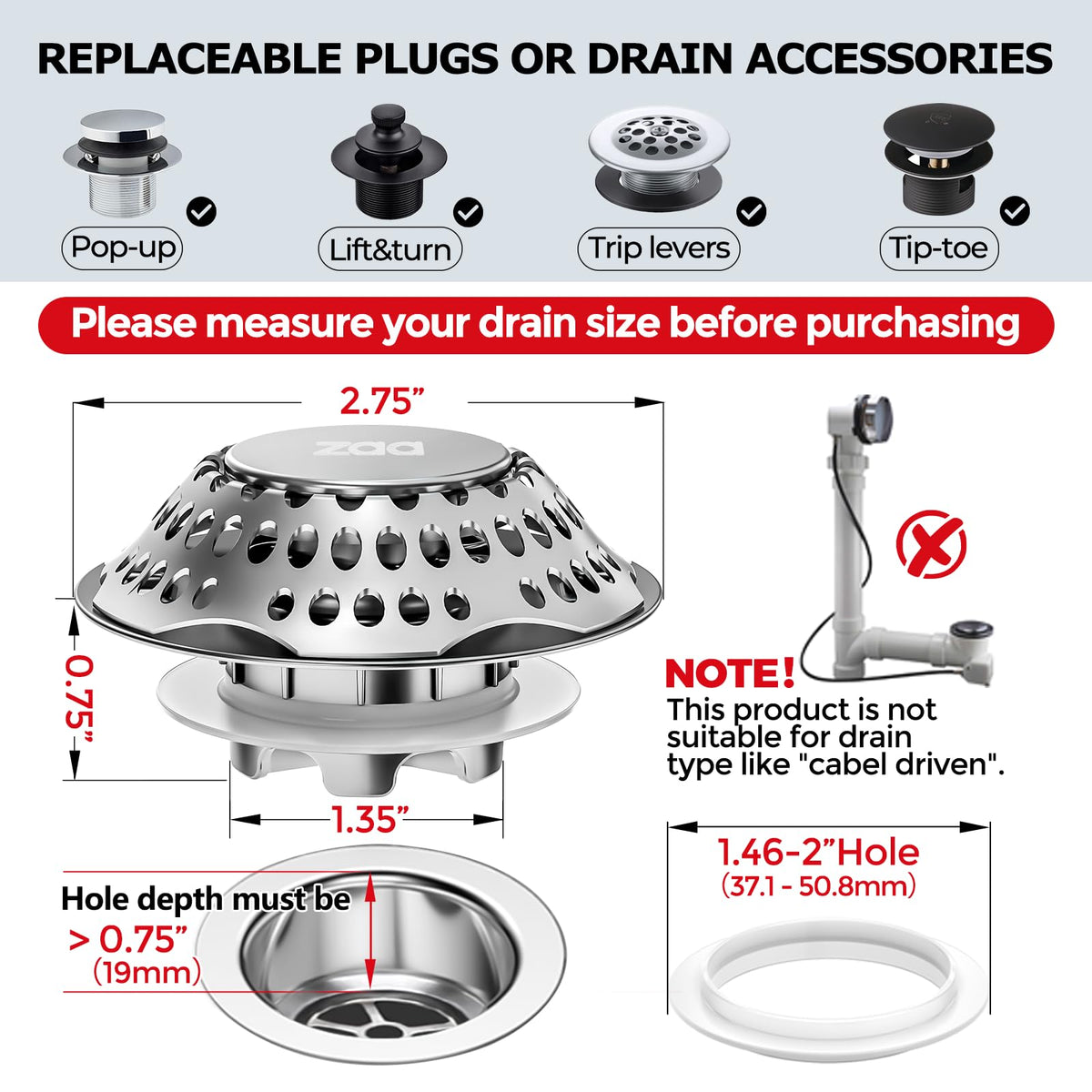 zaa stainless steel brass body highlights rust resistance and durability.