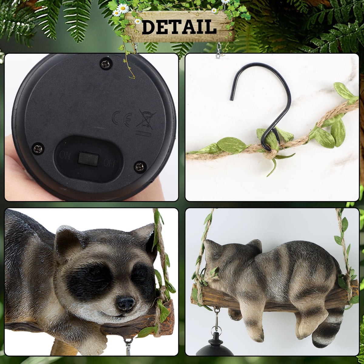 ZaaYee resin texture detail capturing lifelike fur on raccoon
