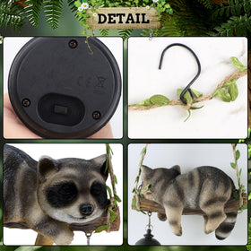 ZaaYee resin texture detail capturing lifelike fur on raccoon