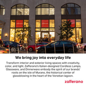 Zafferano Pina Pro lamp charging dock included for convenient recharging