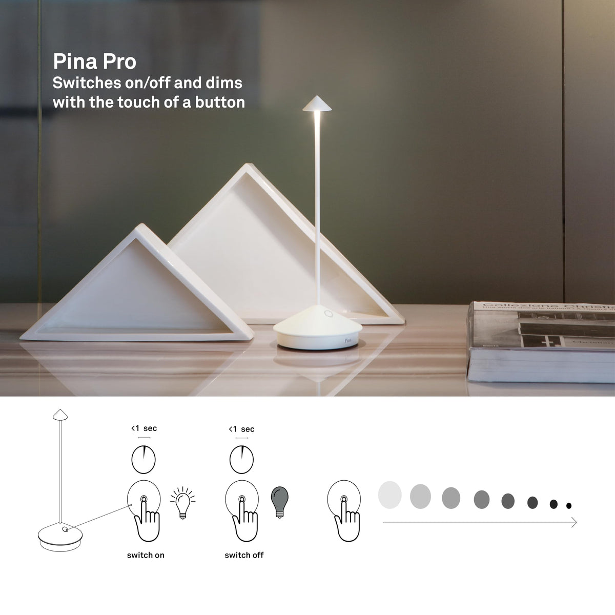 Zafferano Pina Pro lamp IP54 outdoor-ready for garden or terrace lighting