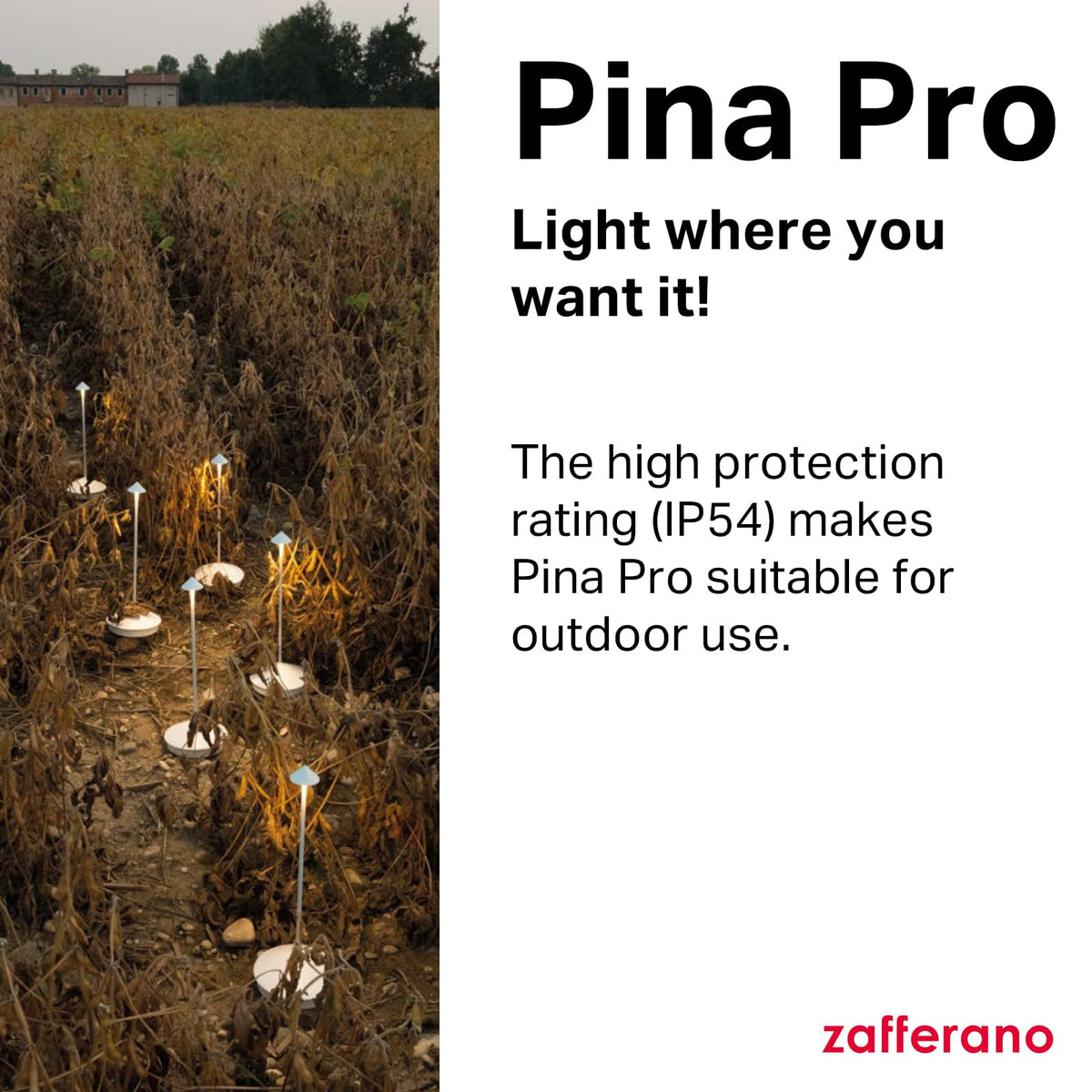 Zafferano Pina Pro lamp rechargeable battery enabling cordless use